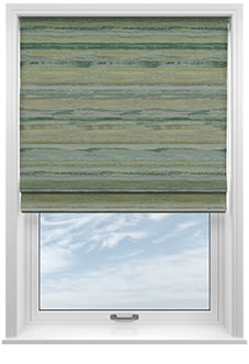 Seascape, Forest - Twist&Fit Roman Blind